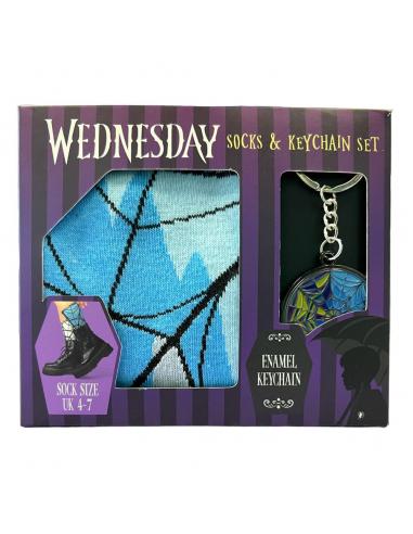Wednesday Set Llavero y Calcetines