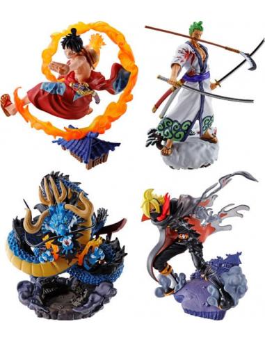 One Piece Petitrama Estatua PVC Logbox Re Birth Wano Kuni Vol. 1 Set 9 cm