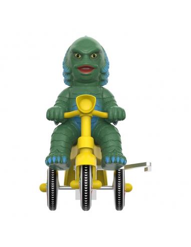 Universal Monsters Figura Super Cycles La criatura de la laguna negra (Dark Green with Yellow Trike) 13 cm