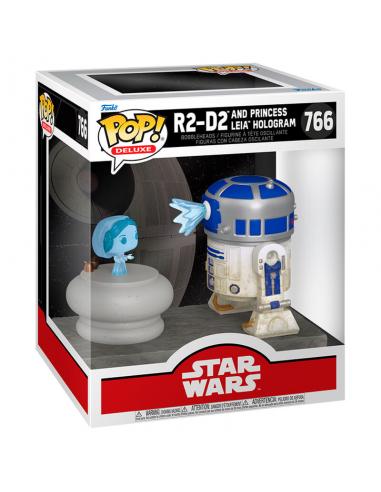 Funko POP Deluxe Star Wars R2-D2 and Princess Leia Hologram