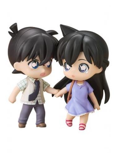SHINICHI KUDO & RAN MORI FIGURA 8 CM DETECTIVE CONAN QSET +