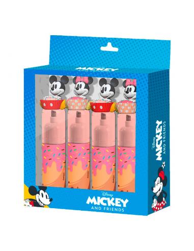 Blister 4 subrayadores Minnie Disney