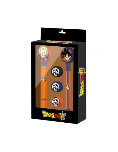 Blister Boligrafo + Lapiz + 3 gomas Dragon Ball Super