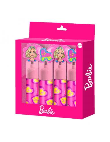 Blister 4 subrayadores Barbie