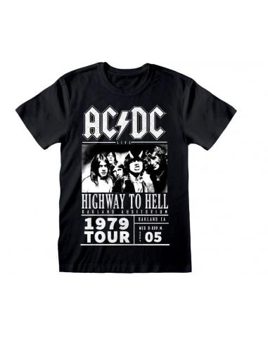AC/DC Camiseta Highway To Hell 1979 Tour Black talla L