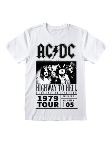AC/DC Camiseta Highway To Hell 1979 Tour White talla M