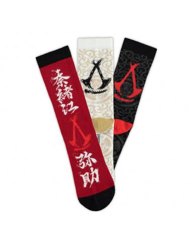 Assassin´s Creed Shadows Pack de 3 Pares de Calcetines Crew 35-38