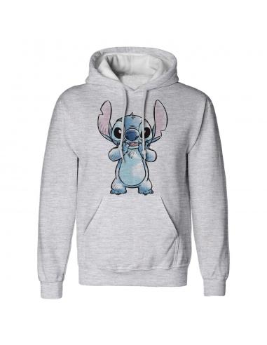 Lilo & Stitch Sudadera capucha Hands On Face Sketched talla S
