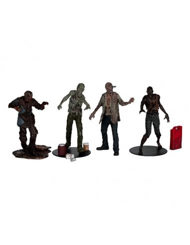 The Walking Dead Pack de 4 Figuras Walkers 13 cm