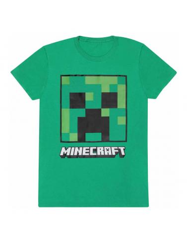 Minecraft Camiseta Creeper Face talla XL