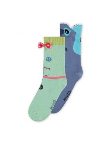 Lilo & Stitch Pack de 2 Pares de Calcetines Doll 43-46