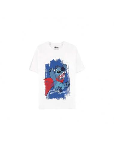 Lilo & Stitch Camiseta Superhero White talla S