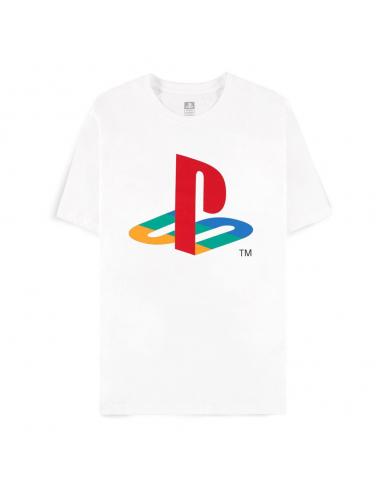 PlayStation Camiseta Logo White talla S
