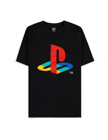 PlayStation Camiseta Logo Black talla XL