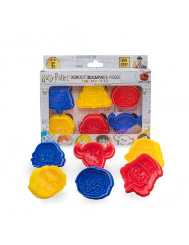 Harry Potter Pack de 6 Cortadores / Sellos de galletas Kawaii