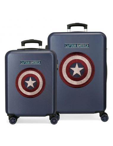 Set 2 Maletas trolley ABS Capitan America Marvel