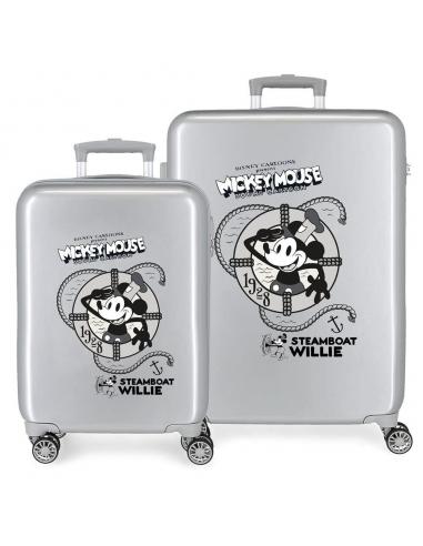 Set 2 Maletas trolley ABS Steamboad Joyful Mickey Disney