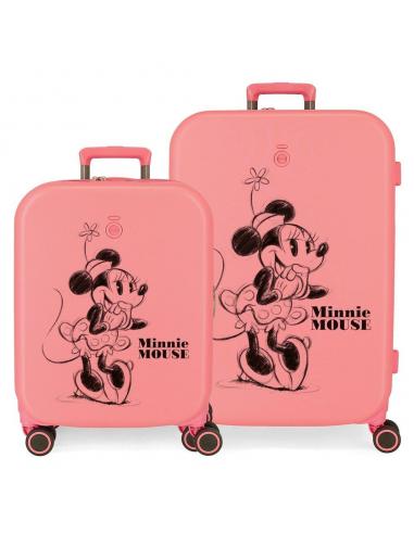 Set 2 Maletas trolley ABS Happiness Minnie Disney