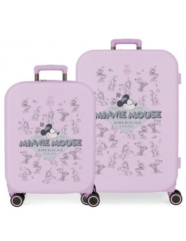 Set 2 Maletas trolley ABS Happiness Minnie Disney