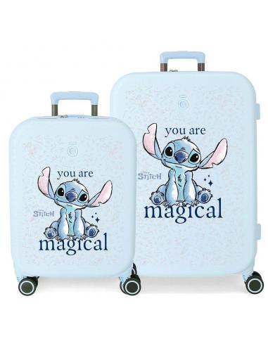 Set 2 Maletas trolley ABS You Are Magical Stitch Disney