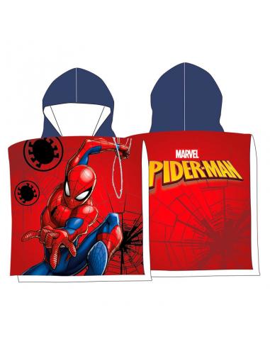 Poncho toalla Spiderman Marvel microfibra