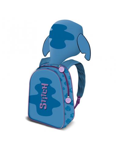 Mochila capucha Stitch Disney 31cm