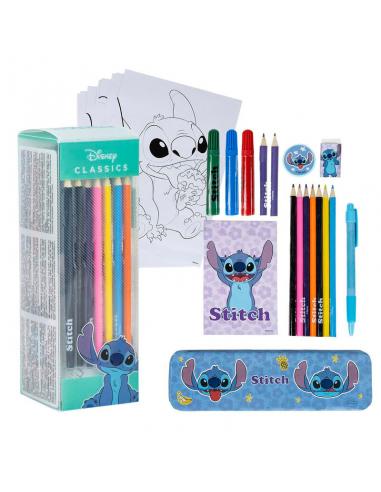 Set papeleria coloreable Stitch Disney