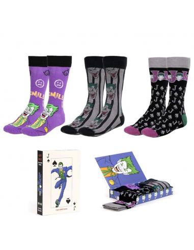 Set 3 calcetines Joker DC Comics adulto