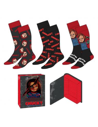 Set 3 calcetines Chucky adulto