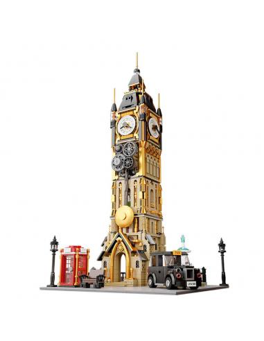 Kit Construccion Parque de la Torre Reloj Steampunk 2424pzs