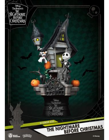 Pesadilla antes de Navidad Diorama PVC D-Stage Jack's Haunted House 15 cm