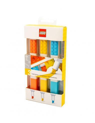 LEGO Pack de 3 Rotuladores Fluorescentes Bricks