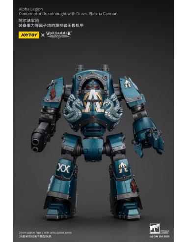 Warhammer The Horus Heresy Figura Alpha Legion Contemptor Dreadnought with Gravis Plasma Cannon 25 cm
