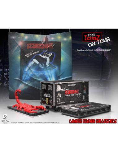 Scorpions Estatua Rock Ikonz On Tour Road Case & Telón de fondo del escenario World Tour 1984
