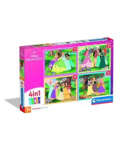 Puzzle Princesas Disney 12+16+20+24pzs