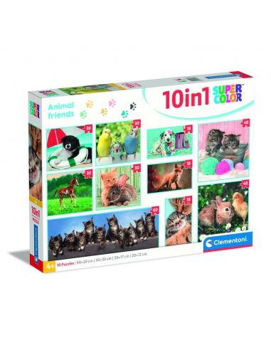 Puzzle Animales Amigos 18+30+48+60pzs