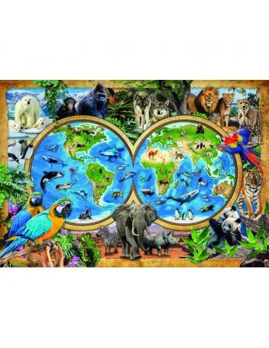 Puzzle super El maravilloso Mundo Animal 300pzs