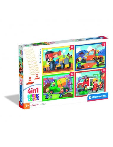 Puzzle Ocupado en el Trabajo 12+16+20+24pzs