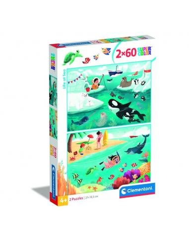 Puzzle La Vida en el Mar 2x60pzs