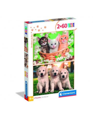 Puzzle Hermanos de Piel 2x60pzs
