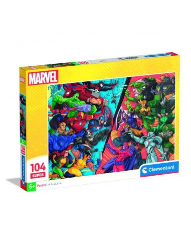 Puzzle super Heroes vs Villanos Marvel 104pzs