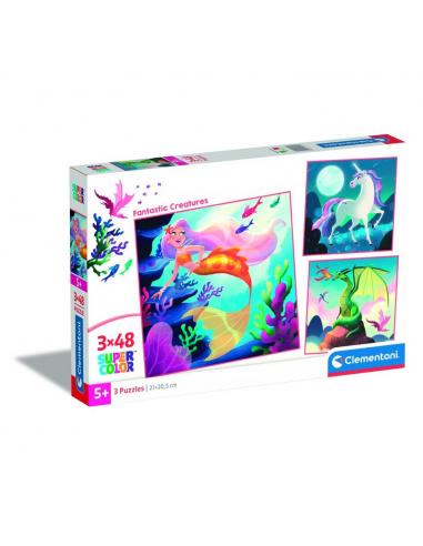 Puzzle Criaturas Fantasticas 3x48pzs
