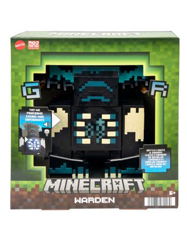 Figura Warden Minecraft luz y sonido