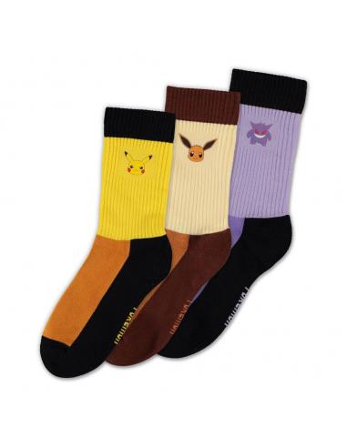 Pokémon Pack de 3 Calcetines Starter Pokémon 43-46