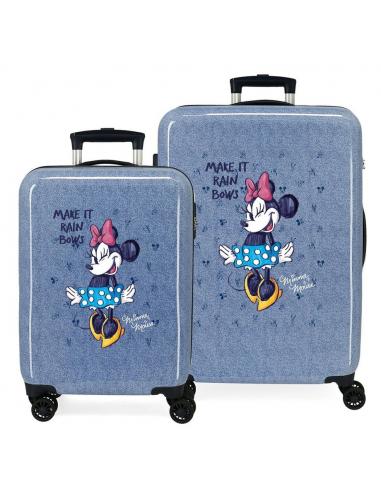 Set 2 Maletas ABS trolley It Rain Bows Minnie Disney
