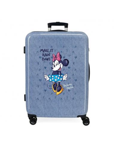 Maleta trolley ABS Make It Rain Bows Minnie Disney 65cm