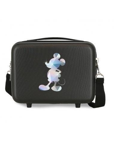 Neceser ABS Silver Mickey Disney adaptable