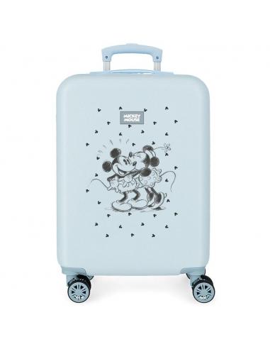 Maleta trolley ABS Kisses Mickey &#38; Minnie Disney 55cm