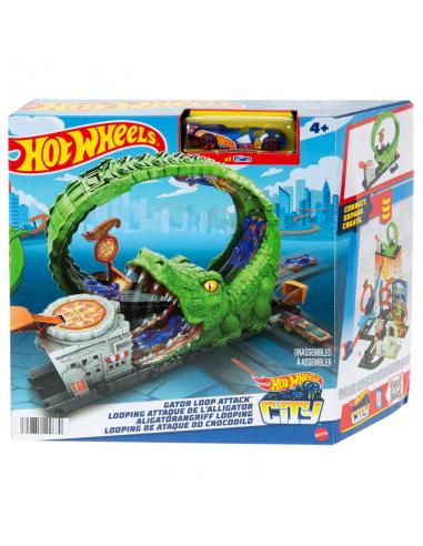 Pista Ataque del Cocodrilo City Hot Wheels