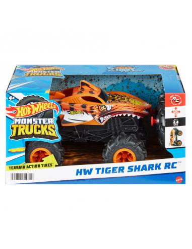 Coche radio control Tiger Shark Monster Trucks Hot Wheels